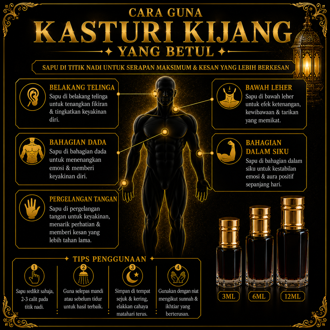 Cara guna kasturi kijang